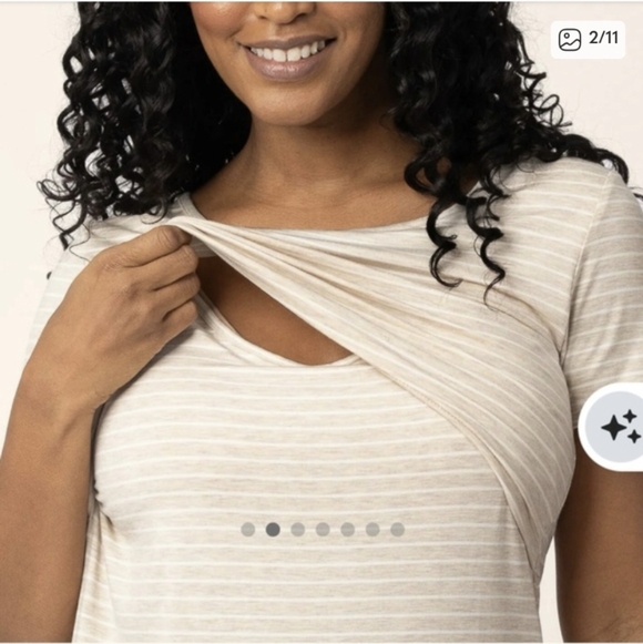 Kindred Bravely Eleanora Bamboo Maternity & Nursing Lounge Dress - Picture 2 of 12